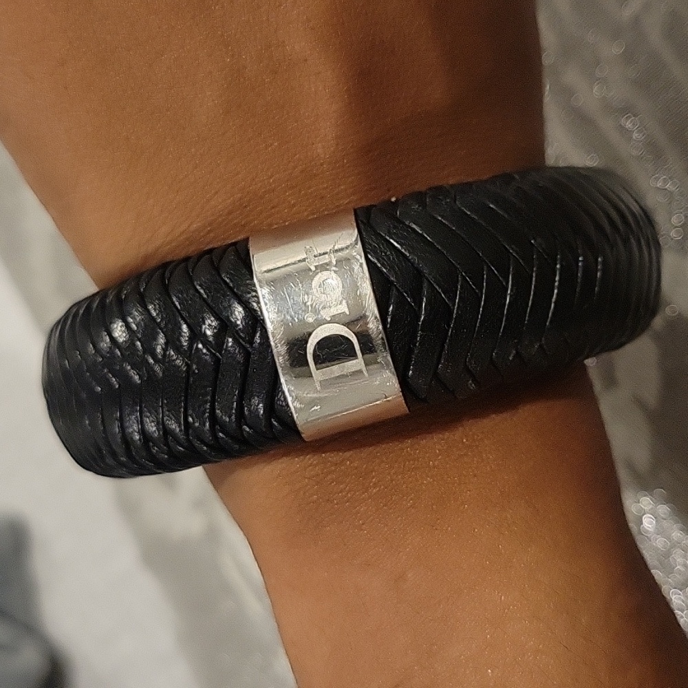 Christian Dior Vintage leather bracelet